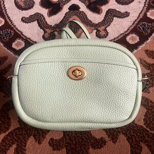 Coach Mint Green Crossbody Camera Bag